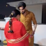 Afsana Khan Instagram - Mera 🌙 @saajzofficial ❤️🧿 Chand Anne ki Khushi Main dance 😜 #afsaajz #afsaajzforever #afsaajz❤️ Chandigarh, India