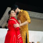 Afsana Khan Instagram - Happy karwa Chauth my love 🌙 @saajzofficial ❤️🧿 #karwachauth #afsaajz #afsaajzforever Photos credit @akshat.1808 Chandigarh, India