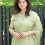 Aima Rosmy Sebastian Instagram - Meadow whispers elegance in silk organza … 🍀✨ By @tazzels3 👗 📸 @vineethphotos #trend #trendsetter #fashion #fashionblogger #instagood #instagram #instadaily #instafashion #instafashion #kerala🌴 Muweillah Comercial, Sharjah UAE