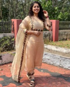 Aima Rosmy Sebastian Instagram - Take your dreams seriously ✨ Wearing @tazzels3 👗 Muttuchira, India