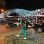 Aima Rosmy Sebastian Instagram - Georgia 🇬🇪 Walk down the roads 👣 #tiblisigeorgia #tiblisi #tourism #couple #night #nightwalk Tbilisi,Georgea
