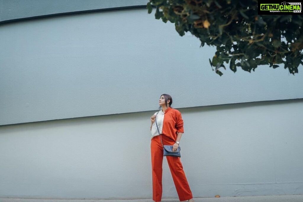 Aima Rosmy Sebastian Instagram - Always have fun with fashion. Dress to entertain yourself. Wearing @samridhidesignsofficial 👚 Click by @hkcreationsdxb 📸 Al Zahia