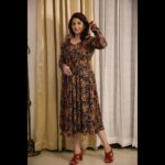 Aima Rosmy Sebastian Instagram - "Like a field of blossoms dancing in the breeze, she wore her floral dress.” Attire @riti_boutique 👗