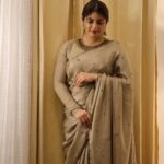 Aima Rosmy Sebastian Instagram - "In love with the intricate details of this Onam saree! 🌺 Saree by @tazzels3 🥻 #festivefashion #onamspecial
