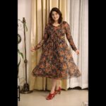 Aima Rosmy Sebastian Instagram - "Like a field of blossoms dancing in the breeze, she wore her floral dress.” Dubai, United Arab Emirates