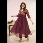Aima Rosmy Sebastian Instagram - "Her purple dress flowed like a regal river, carrying her grace and commanding attention with every step." Wearing @alankriti_insta 👗 Muweillah Comercial, Sharjah UAE