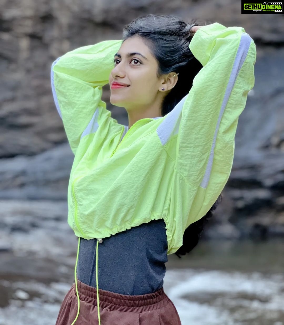 Aishu Instagram - Welcoming 2023 with the open hands. ⭐ Hope it brings all of us light, love and peace. Wishing all the lovely people I know a great year filled with everything good🎊✨ . . . Pc: @alhena_ads #aishuads #wayanaddiaries #green#soochipara #2023 #newyear #welcome2023 #loveyourself #lookwithin #lightandlife Soochipara Waterfalls