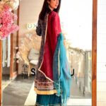 Aishwarya Sakhuja Instagram – Trying to make the Laal Dupatta Fly 🕊️
.
.
👗: @thebairaas 
.
.
#indianwear #lookbook #fashiongram #aishwaryasakhuja