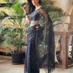 Aishwarya Sakhuja Instagram – Saree, Sequins and Smiles ✨
.
.
📍: @thegameranch 
.
.
#saree #sequins #ootd #fridayvibes #indianwear #indianlook #aishwaryasakhuja