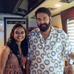 Aiswarya Suresh Instagram - Meeting you this year was the cherry on top. I had met you when I was very young for a brief moment and taken your autograph in my notebook. And today I’m lucky to meet you again and have a lovely chat with you. The most versatile and the legendary actor @mammootty sir. ❤️ Shot by @saranblackstar Kochi, India