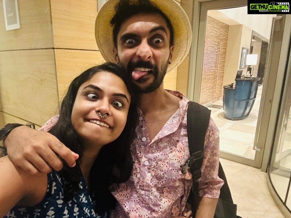 Aiswarya Suresh Instagram - He helped me a lot through bigg boss. Reminding me to take my medication and always being there during my pain moments, saying jokes or singing Hindi/English songs. I appreciate you Rinosh. Thank you for making bigg boss a little easier by making me feel cared. I wish you only the best for your future. You are a power pack of talent, let the world see your work. Love Lachu @rinosh_george Four Points by Sheraton Kochi Infopark