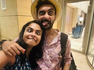 Aiswarya Suresh Instagram - He helped me a lot through bigg boss. Reminding me to take my medication and always being there during my pain moments, saying jokes or singing Hindi/English songs. I appreciate you Rinosh. Thank you for making bigg boss a little easier by making me feel cared. I wish you only the best for your future. You are a power pack of talent, let the world see your work. 

Love 
Lachu 
@rinosh_george