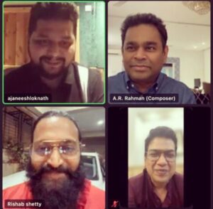 Ajaneesh Loknath Instagram - This deepavali couldn’t be any better. So glad to speak to @arrahman sir yesterday after he watched #Kantara. As a musician I’ve always looked up to him as an inspiration, to hear him speak about my work is music to my ears. Forever grateful to @vijayprakashvpfor making this happen. #Kantara is a gift that keeps on giving all thanks to @vkiragandur sir @rishabshettyofficial and @hombalefilms. 

Happy Deepavali indeed ❤️

#Kantara #arrahman #AbbsStudios @bobby_c_r