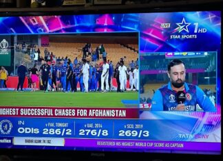 Ajaneesh Loknath Instagram - Classic performance by #Afganistan 👏🏼👏🏼👏🏼 controlled , matured and humbled victory celebration ‘wha…bai wha, #WC2023 a caption...