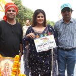 Akanksha Awasthi Instagram – Muhurat Of Accidental Dulha 🎥 🎬 
.
Banner : Aks Pathshala Entertainment 
Producer : Vivek Kumar 
Director : Anand Singh 
DOP : Ayub Ali Khan 
.
.
.
#newmovie #shooting #bhojpuri #bhojpuri_song #bhojpurireels Mumbai, Maharashtra