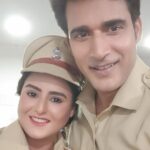 Akanksha Awasthi Instagram - On set #chingari do vardidhari✌️