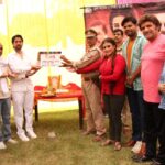 Akanksha Awasthi Instagram - मुहूर्त 🎥 चिंगारी best wishesh from my heart ❤️ to debutant director @kanhaiyalove143 …it’s a pleasure to give first shot with him ,,good luck to kanhaiya vishwakrma n entire team of चिंगारी specially producer Vivek Kumar ji working with him third movie n my fav writer @rakeshtripathiofficial ji with superb actors Kunal singh ji ,aakansha Awasthi ji @ranichatterjeeofficial ji @sanjaypandeyofficial ji @vikrant8235 bhai @maya.yadav_offical ji @vinit__vishal @ayazkhanactor n all techinacal team