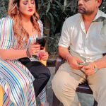 Akanksha Awasthi Instagram - TB aur Bibi 💖 #coactors #trendingreels #actor #bhojpuri