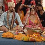 Akanksha Awasthi Instagram - Life is short and the world is wide. I better get started new journey.❤️❤️❤️ . . . . #vyah #shaadi #celebritywedding #celebrity #marriage #celebration #flowers #decoration