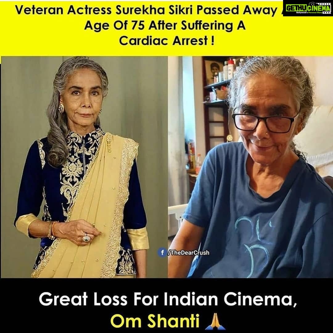 Akanksha Awasthi Instagram - Really sad 😭RIP Surekha ji🥺😭🙏