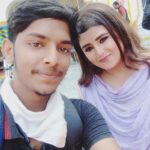 Akanksha Awasthi Instagram - With actress ☺️@aakankshaawasthi9 Maharajganj market- bhadohi