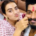 Akshara Singh Instagram - Happy rakshabandhan to my pyari sister 👧 @singhakshara