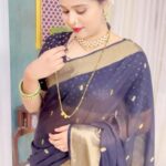 Akshaya Deodhar Instagram - सुख कळले..!🥰 . . Beautiful Saree by @karigaree_handmade Jewellery by @tantuh_wirehandmadeartistry . . . . . #AkshayaDeodhar #HardeekJoshi #makarsankranti #AkshayaHardeek #AHa #Reels #trendingreels ❤️