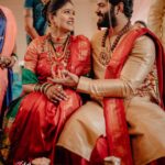 Akshaya Deodhar Instagram - Reel to Real✨ & Magical Forever..!♾️ #अहा❤️ . Akshaya’s Saree: @saudamini_handloom Akshaya’s Saree draping: @anaghakumbhr Blouse: @nishfash_design_studio Akshaya’s Jutti: @chaljutti.official @amru_tak Akshaya’s Hair: @komalpashankar_makeupartist Akshaya’s Makeup: @madhurikhese_makeupartist Hardeek’s Outfit: @saudamini_handloom Hardeek’s Hair & Makeup- @makeovers_by_rahul Akshaya’s & Hardeek’s Styling: @anaghaghaisas Jewellery: @ssnagarkarjewellers_official @prasad.nagarkar Photos by @girish_katkar_photography Wedding decor & management @a3eventsandmedia Wedding planner @bhagatamol Location- @siddhigardensandbanquets Managed by @wechitramedia @n.i.d.s_ @amolghodake_ . . #AkshayaHardeek #AkshayaDeodhar #HardeekJoshi #AHa