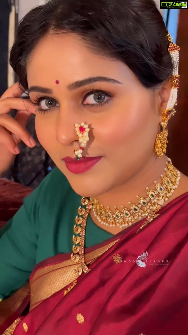 Akshaya Deodhar Instagram - Hasale Mani Chandane..!❤️ . . . MUA- @thevinodsarode . . . #AkshayaDeodhar #PrimeReels