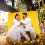 Akshaya Deodhar Instagram - The person who plans the wedding with us is as important as the venue, food & service. The person behind all the decor, management, food, venue & everything related to the wedding celebrations is @bhagatamol , our wedding planner. He made sure we enjoyed every single moment. Everything was just perfect, exactly the way we wanted, was ready in time & he was always just a call away.😃 Thank you so much @bhagatamol & @a3eventsandmedia for all the management, decor, help and promptness. We enjoyed everything to the fullest!🤗 . Photos: @sevenvowstories @girish_katkar_photography Wedding Planner: @bhagatamol Wedding Decor & Management: @a3eventsandmedia Location: @siddhigardensandbanquets Haldi- Akshaya’s & Hardeek’s outfits: @labelsonalesawant Styling: @stylist.chaitalikulkarni Floral Jewellery: @swatiwaghcreation Sangeet- Akshaya’s & Hardeek’s outfits: @labelsonalesawant Styling: @stylist.chaitalikulkarni Akshaya’s Jewellery: @chandrakalm_jewellery Wedding- Akshaya’s Saree & Hardeek’s Kurta: @saudamini_handloom Akshaya’s Saree draping: @anaghakumbhr Blouse: @nishfash_design_studio Akshaya’s Jutti: @chaljutti.official @amru_tak Akshaya’s & Hardeek’s Styling: @anaghaghaisas Jewellery: @ssnagarkarjewellers_official @prasad.nagarkar Reception- Akshaya’s & Hardik’s outfit: @atarabynamitakataria Styling: @atarabynamitakataria Jewellery: @sanagarkarjewellers_official @prasad.nagarkar Akshaya’s Makeup: @madhurikhese_makeupartist Akshaya’s Hair: @komalpashankar_makeupartist Hardeek’s Hair & Makeup- @makeovers_by_rahul Managed by @wechitramedia @n.i.d.s_ @amolghodake_ . #AHa #अहा #AkshayaDeodhar #HardeekJoshi #AkshayaHardeek #Wedding