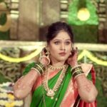 Akshaya Deodhar Instagram - For my every special celebration, I always trust @saudamini_handloom ❤️ They have a very beautiful and unique handloom collection of Sarees. This beautiful Muniya Nauvari Paithani is one of those.✨ . . Saree by @saudamini_handloom Blouse by @nishfash_design_studio Draping by @anagha_10_11_ap Makeup by @visagemakeover Hair by @nikita_kumavat_makeovers Jewellery by @chandrakalm_jewellery Hair Accessories by @nathicha__nakhara Hardeek’s Outfit by @theurbanstory_ Hardeek’s Makeup by @visagemakeover Venue: @avismara.celebrations Food: @bendrecaterers Decor by @wecorpevents Mangalagaur Performance by @manasikanetkar & team @mks_dance_studio_ Beautiful video by @sevenvowstories Event & PR by @wechitramedia @n.i.d.s_ . #अहा #AHa #AkshayaDeodhar #HardeekJoshi #Mangalagaur #Pujan #Blessed
