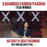 Akshaya Udayakumar Instagram - 🌟 Grateful for the Golden Star 🌟 Beyond grateful to be selected as the **TASK winner** This is just the beginning of an incredible journey, filled with endless possibilities and many more achievements to come. Thank you once again for this incredible opportunity. Ready to embrace the challenges ahead and make the most of this amazing journey! 🎉💫 #GratefulHeart #TASKWinner #JourneyBegins #EndlessPossibilities #DreamBig