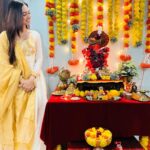 Alisha Prajapati Instagram - Cherish the moments, seek the blessings, and say, 'गणपति बप्पा मोरया' 🙌🌹