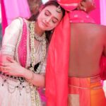 Alisha Prajapati Instagram - Wishing the eternal and divine love of Radha Krishna to everyone this Holi. 💗 For @Asopalav In frame with me @vishal_d_o_p Styling by @drashtigajjar94 Makeup and hair by @aanalsavaliya and team Shot by @kpfilms31 @yess_drama