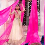 Alisha Prajapati Instagram - As we celebrate this colorful festival, let us take a moment to appreciate the love and devotion between Radha and Krishna. Their divine love story reminds us that true love is selfless, pure and eternal. May the colors of Holi bring joy, happiness, and prosperity to your life. Let us all come together to celebrate the victory of good over evil and the triumph of love over hate. Wishing the eternal and divine love of Radha Krishna to everyone this Holi. 💗 For @Asopalav In frame with me @vishal_d_o_p Styling by @drashtigajjar94 Makeup and hair by @aanalsavaliya and team Shot by @kpfilms31 @yess_drama