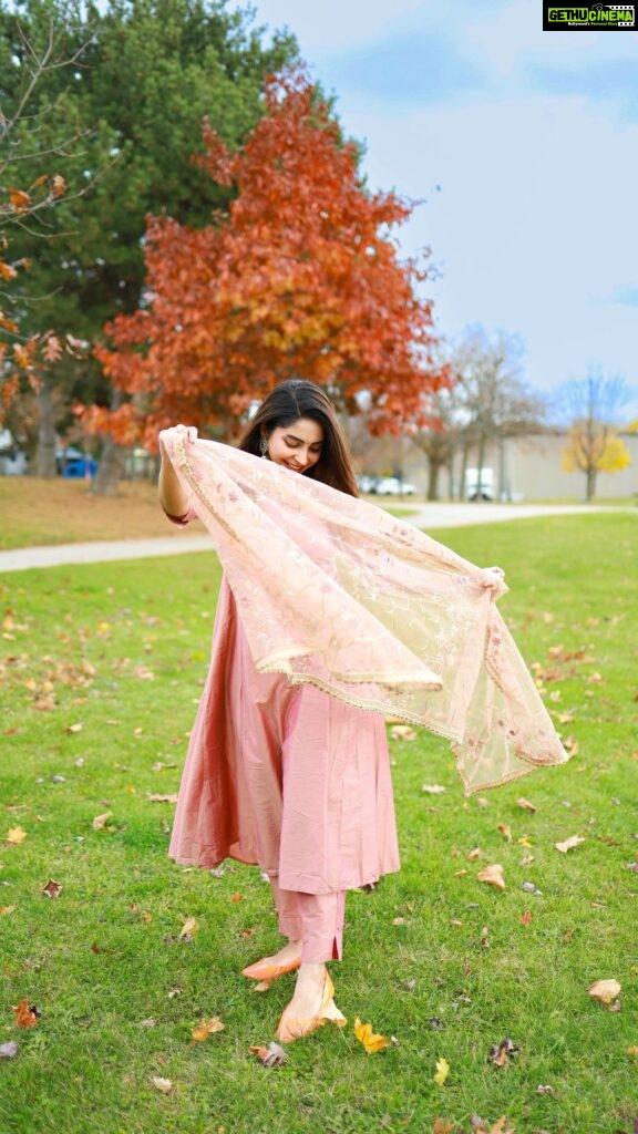 Ameya Mathew Instagram - My Mind Voice : നല്ലൊരു Photo Spot കിട്ടുന്നവരെ ഈ ഓട്ടം തുടരും !!🏃‍♀️💃😌🙊😬🤓😝 🎥 My forever Love @kirankatticaran 😘💞🧿 . #reelitfeelit #reeloftheday #canada #exploring #fall Toronto, Ontario