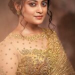 Ammu Abhirami Instagram - ✨✨✨ Outfit: @nirali_design_house Makeup: @makeup_by_kez Hair: @banuhairstylist Photography: @haran_official_ Jewellery: @challani_jewellery Location: @gbstudio_films