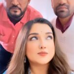 Amrapali Dubey Instagram - Haha 🥰♥️ @dineshlalyadav 😍 @ananjayraghuraj007 🥰