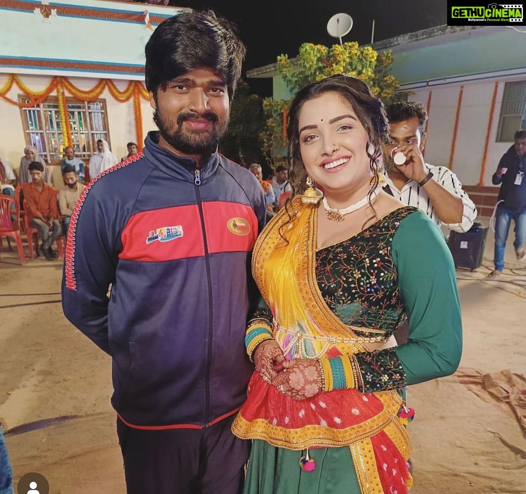 Amrapali Dubey Instagram - Happy Birthday @indrajeetlalyadav11 babu 🥰🫶🏻 stay blessed and happy forever 🥰