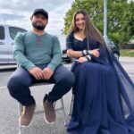 Amrapali Dubey Instagram - Filming with my favourite @chandra_pant sir after a very long time 🥰 the Director and action director of #NIRAHUACHALALLONDON 🥰🫶🏻 #NH4 #GMG3