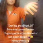 Amrapali Dubey Instagram - No offence but Bhojpuri gaane sunke nachte sab hain.. bas accept nahi karte 😂🙏🏻 #trending #bhojpurirocks🤘🏻