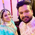 Amrapali Dubey Instagram – Happy birthday @ritesh_pandey_official ji 🥰 Mahadev ki kripa hamesha aap par bani rahe 🙏🏻🥰