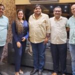 Amrapali Dubey Instagram - @prashantnishant ‘s birthday celebration at @yashifilms.official 🫰🏻 with @abhaysinha181 bhaiya @tiwaripankajkumar bhaiya @dirrajnish ji #vinodgupta ji and @ranjan_sinha_pro ji