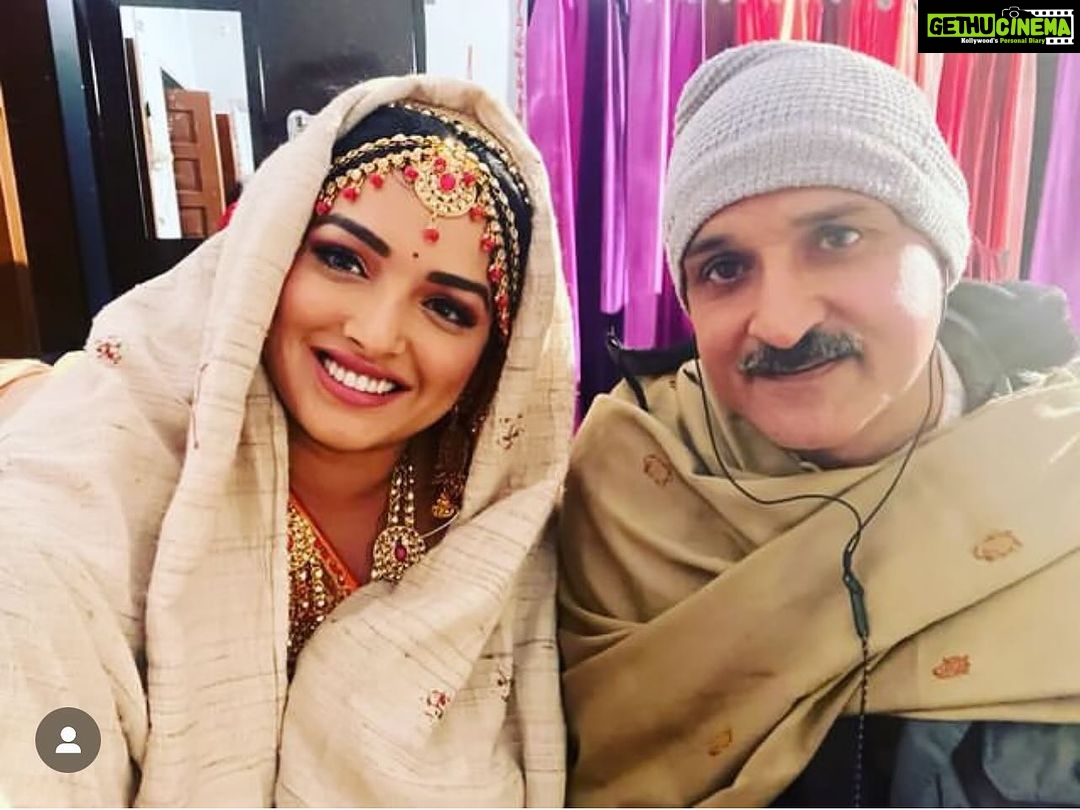 Amrapali Dubey Instagram - जन्मदिन की ढेरसारी शुभकामनाएँ @arbindtiwari123 जी 🥰 भगवान से कामना है कि आप हमेशा ख़ुश रहें, स्वस्थ रहें और दीर्घायु रहें 🥰🙏🏻
