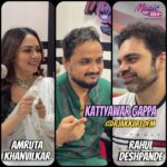 Amruta Khanvilkar Instagram - एक्टर, डांसर, कधींतरी गम्मत म्हणून सिंगर आणि आता मैडम आपल्या प्रोड्यूसर @amrutakhanvilkar ला ज्याचा भेटला साथ तो आहें इंडियन क्लासिकल म्यूजिक सिंगर नॅशनल फ़िल्म अवार्ड विनर @rahuldeshpandeofficial दोघे लावत आहेत हज़ेरी Magic 106.4fm वर फ़क्त तुझ्यासाठी. काही प्रश्ण असतील तर कॉमेंट मधे विचारा !! . कट्ट्यावर गप्पा सकाळी ९-१२ मधे अक्की सोबत पुढ़चे ३ दिवस कारण आल आहें नवीन गाण बप्पाच्या नावे #गणराजग़ज़ानन एैका Magicfm वर. Follow for more @magicfmmumbai @rjakkiiredfm . #GanarajGajanan #AmrutaKhanvilkar #RahulDeshpande #GanpatiBappaMorya @sameerSamant @sarangKulkarni @sanjayMemane @ashishPatil #AmritkalaStudios #MagicfmMumbai #MarathiSongs #Mumbai Magic 106.4 FM Mumbai