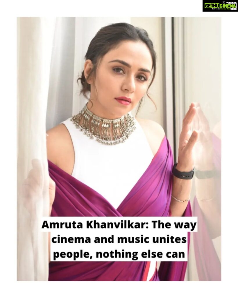 Amruta Khanvilkar Instagram - #EXCLUSIVE! All through 2022, @amrutakhanvilkar made headlines with her performance in #Chandramukhi. In 2023, she has already made fans curious after the first look of the biopic on Olympic runner Lalita Babar was launched on Republic Day. In a chat with us, Amruta spoke about how the biopic of an athlete is a big responsibility for any actor, how cinema is the binding factor for the audience, and more. For the full interview, check our story . . #amrutakhanvilkar #punetimes #lalitababar #biopic #cinema #music