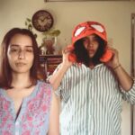 Amrutha Srinivasan Instagram - Another day of us not doing work at @feelfreetobefunny 🚫😂 @shalinivijayakumar_ @amruthasrini