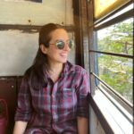 Amrutha Srinivasan Instagram - I used to be a regular user of the MRTS train to go from Mandaiveli to Light House / Chennai Beach / Chepauk. I had missed the feeling of travelling in the day train - not really worried so much about my hair getting messed up or getting dust on my face. I was in school- college then. It's been about eleven-twelve years since then. I miss it - both how easy it is on the pocket and the fact that you have to anyway get down at the nearest station and walk to the destination. Here is one more incoherent thought - when I accumulate memories, if I'm not consciously aware of my perceptions of them, they could become baggage to carry forward and not growth to look back at. This was a new memory.
