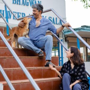 Amrutha Srinivasan Instagram - Everything about documenting these two has been off the usual track of how weddings and wedding-things are made to be, and more in tune with the people they are… and it only made sense to do this part of the shoot in a place close to their hearts, among those that they love dearly :) ⁣
⁣
Happy anniversary, floofs! ⁣
Thank you for having us around, to witness, partake, document. We love you ♥️⁣
⁣
Shot by: @dignifiedrepose⁣
⁣
#simplestories #documentinglove #simplepictures #SweetKarAm ⁣
⁣