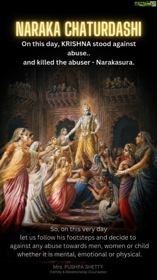 Anagha Bhosale Instagram - "Celebrating Naraka Chaturdashi with a pledge: Following Krishna's example, let's stand against abuse in all its forms—protecting the well-being of men, women, and children alike. 🕊️ #diwaliwisdom #NarakaChaturdashi #StandAgainstAbuse" . . . #diwali #instagood #instaquotes #instagram #insta #reels #reelsinstagram #diwalivibes #krishna #krishnaconsciousness #krishnaquotes #life #srikrishna #wisdom #festivalsofindia #festival #india #festivalseason #festivaloflights Mumbai, Maharashtra